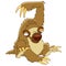 Cute cartoon sloth