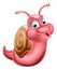 Cute cartoon snail