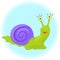 Cute cartoon Snail - Illustration.