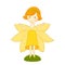 Cute cartoon spring fairy illustration