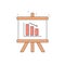 Cute cartoon statistic vector icon