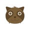 Cute cartoon Tanuki, Japanese raccoon dog character