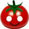 Cute Cartoon Tomato icon, Kawaii Tomato clipart.