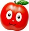 Cute Cartoon Tomato icon, Kawaii Tomato clipart.