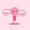 Cute cartoon uterus