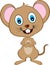 Cute Cartoon Vector Mouse