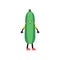 Cute cartoon zucchini illustration on a white background