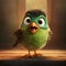 Cute Cartoonish Animated Movie Birds With Intense Emotional Expression