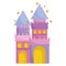 Cute castle princess fantasy imagination cartoon icon