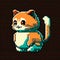 cute cat in 8 bits pixelart GENERATIVE AI, GENERATIVE, AI