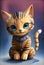 Cute cat, cinematic, matte painting, story book style, illustration