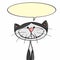 Cute cat smiling and illustration cartoon and speaking