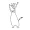 Cute Cat: surprised, astonished, amazed, dazed, shocked emotions. Set of kitty, doodle cartoon illustrations. As mascot