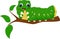 Cute caterpillar cartoon