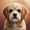 Cute cavoodle puppy illustration - ai generated image