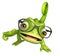 Cute Chameleon funny cartoon character