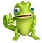 Cute Chameleon funny cartoon character