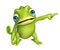 Cute Chameleon funny cartoon character