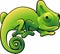 Cute Chameleon Vector Illustra