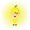 The cute character of a lemon is perfect for vitamins, supplements, nutrition, emotion