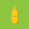 Cute Character Mustard Bottles Illustration
