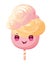 Cute characters enjoy sweet candy lollipops
