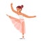 Cute and Charming Young Girl Character Dressed In A Tutu And Ballet Slippers, Poised And Graceful, Radiating Beauty