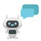 Cute chatbot with bubble speech