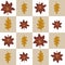 A cute checkered autumn pattern