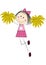 Cute cheerleader girl