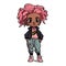 Cute chibi black girl in hiphop style illustration