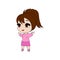 Cute chibi girl sport wear