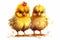 Cute Chicken Couple Sublimation Clipart
