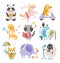 Cute Childish Animals Vector Set