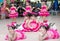 Cute Children cheerleaders in annual sports day