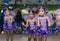 Cute Children cheerleaders in annual sports day