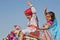 Cute children on the Desert Festival