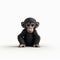 Cute Chimp 3d Logo In High Definition With Minimalist Style