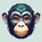 Cute Chimpanzee Clipart for Kids\\\' Crafts and Designs.