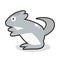 cute chinchilla vector illustration with design eps 10