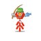 Cute chinese firecracker character the smiley fishing