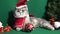 A cute Christmas cat. Christmas and New Year celebration concept