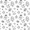 Cute christmas graphic seamless pattern