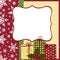 Cute christmas postcard template