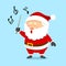 Cute Christmas Santa Claus Singing