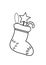 Cute Christmas socks Coloring pages activity worksheet for kids book publishing star candy