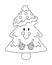 Cute Christmas Tree Colorless