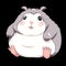 cute chubby hamster illustrations