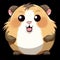 cute chubby hamster illustrations