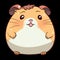 cute chubby hamster illustrations